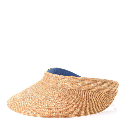 Hermes Straw Silk Etriers Andrea Visor S Natural Beige 1 of 6