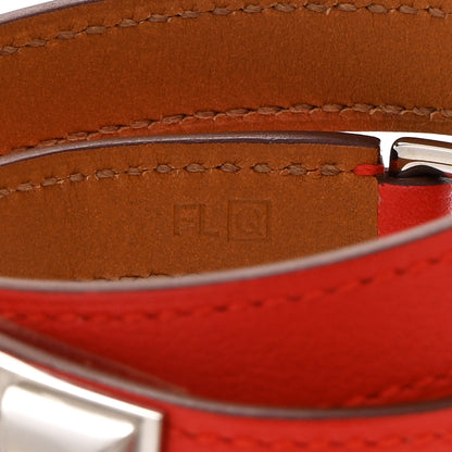 Hermes Swift Rivale Double Tour Bracelet S Rouge Casaque 5 of 6