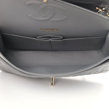 Chanel Caviar Quilted Medium Double Flap Grey 4 of 4