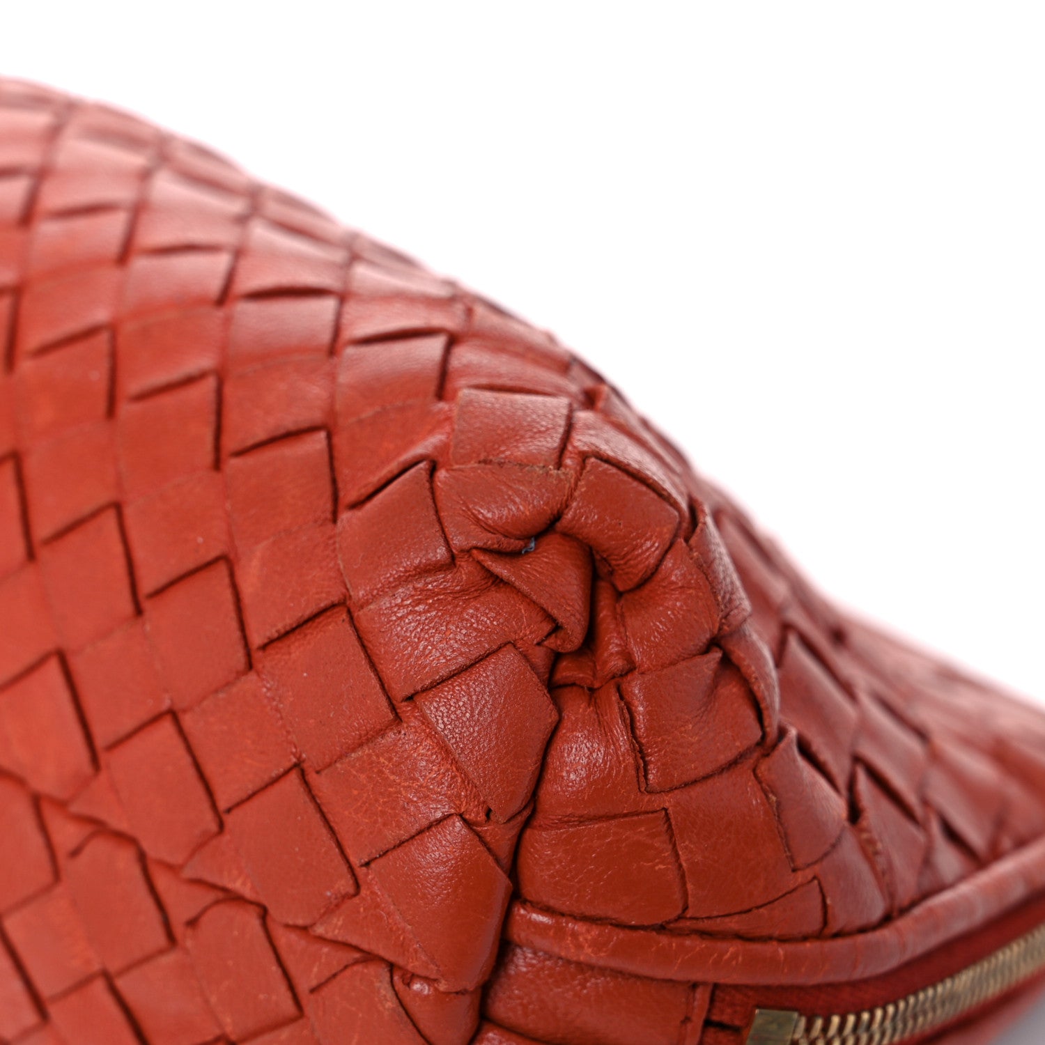 Bottega Veneta Nappa Intrecciato Cosmetic Case Red 8 of 22