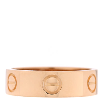 Cartier 18K Yellow Gold 5.5mm LOVE Ring 53 6.5 1 of 5