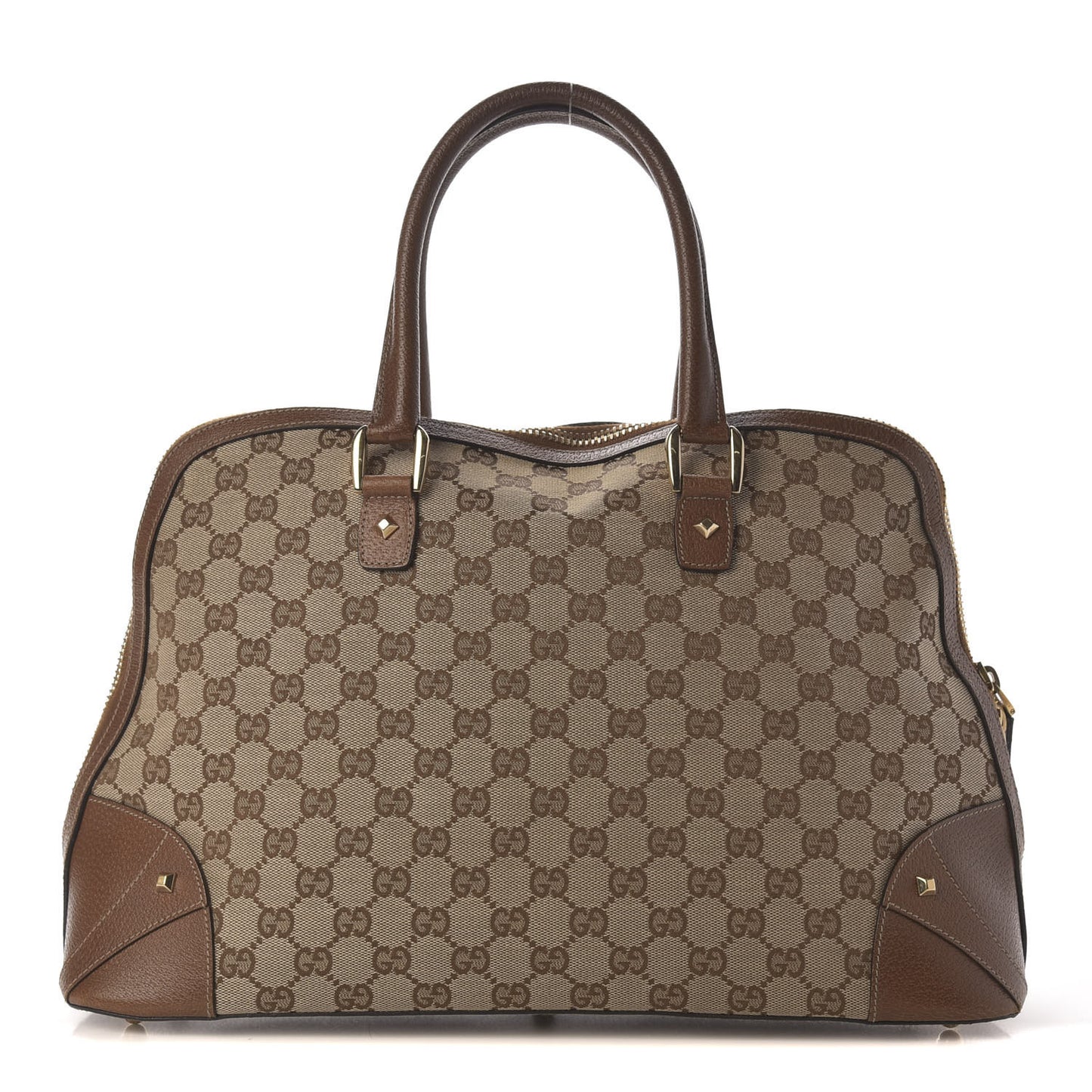 Monogram Top Handle Bag Maple Brown