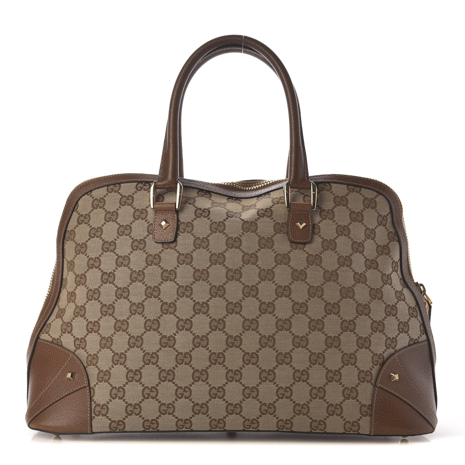 Gucci Monogram Top Handle Bag Maple Brown 1 of 18