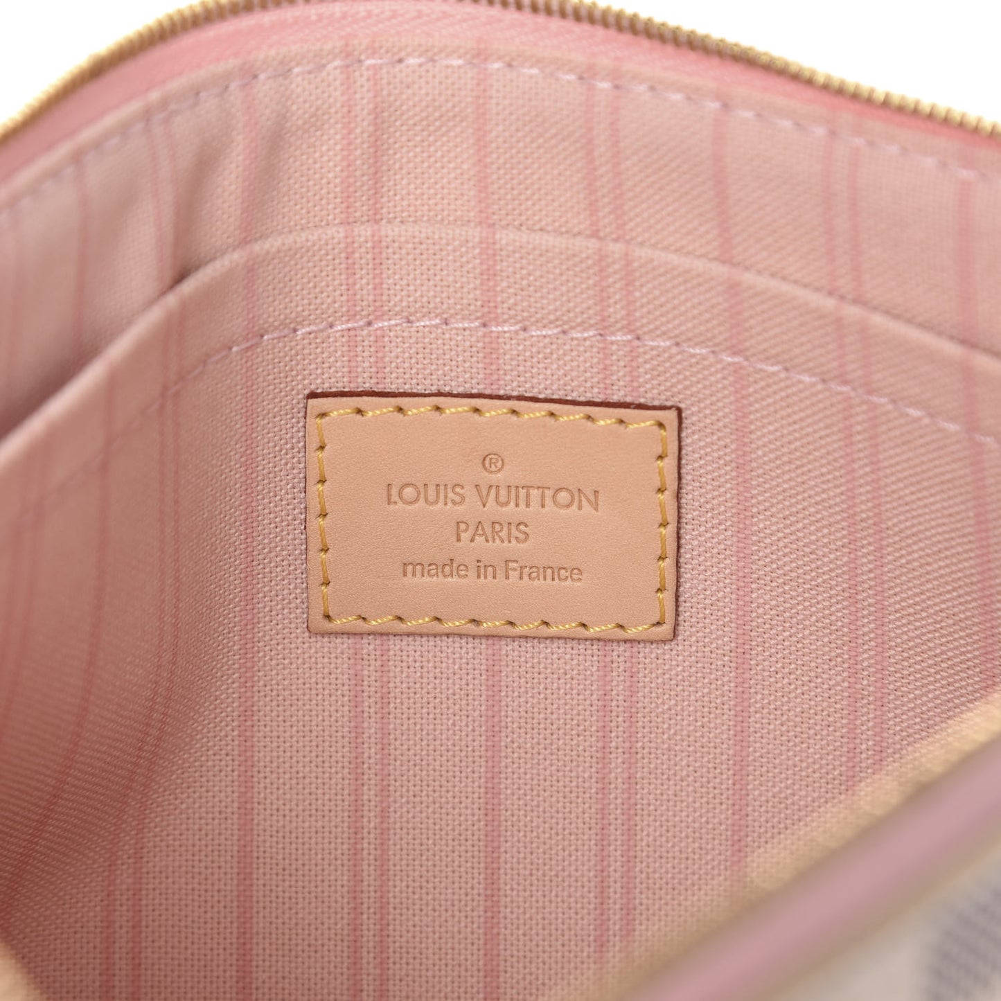 Damier Azur Neverfull MM GM Pochette Rose Ballerine