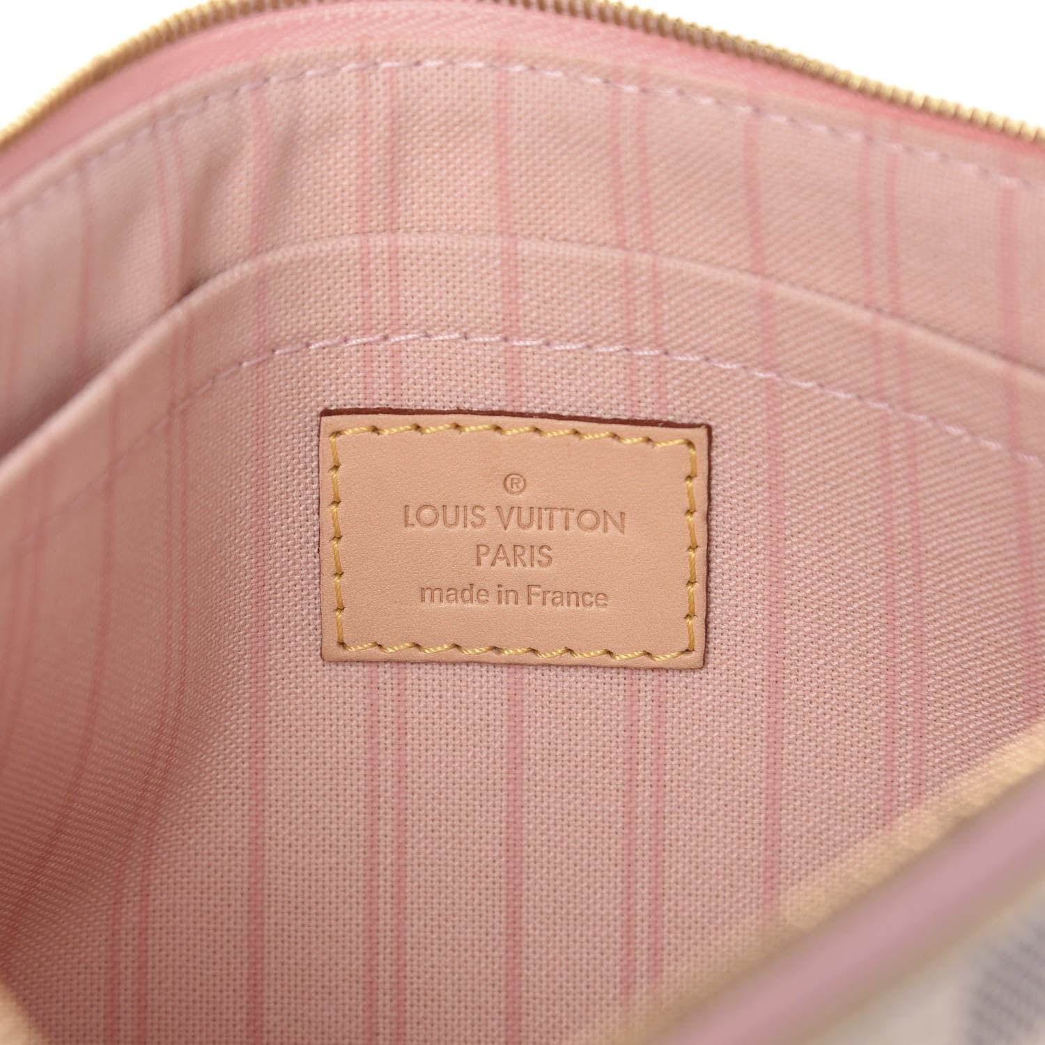 Louis Vuitton Damier Azur Neverfull MM GM Pochette Rose Ballerine 6 of 7