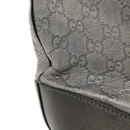 Gucci Metallic Guccissima Large Tote Dark Grey 19 of 23