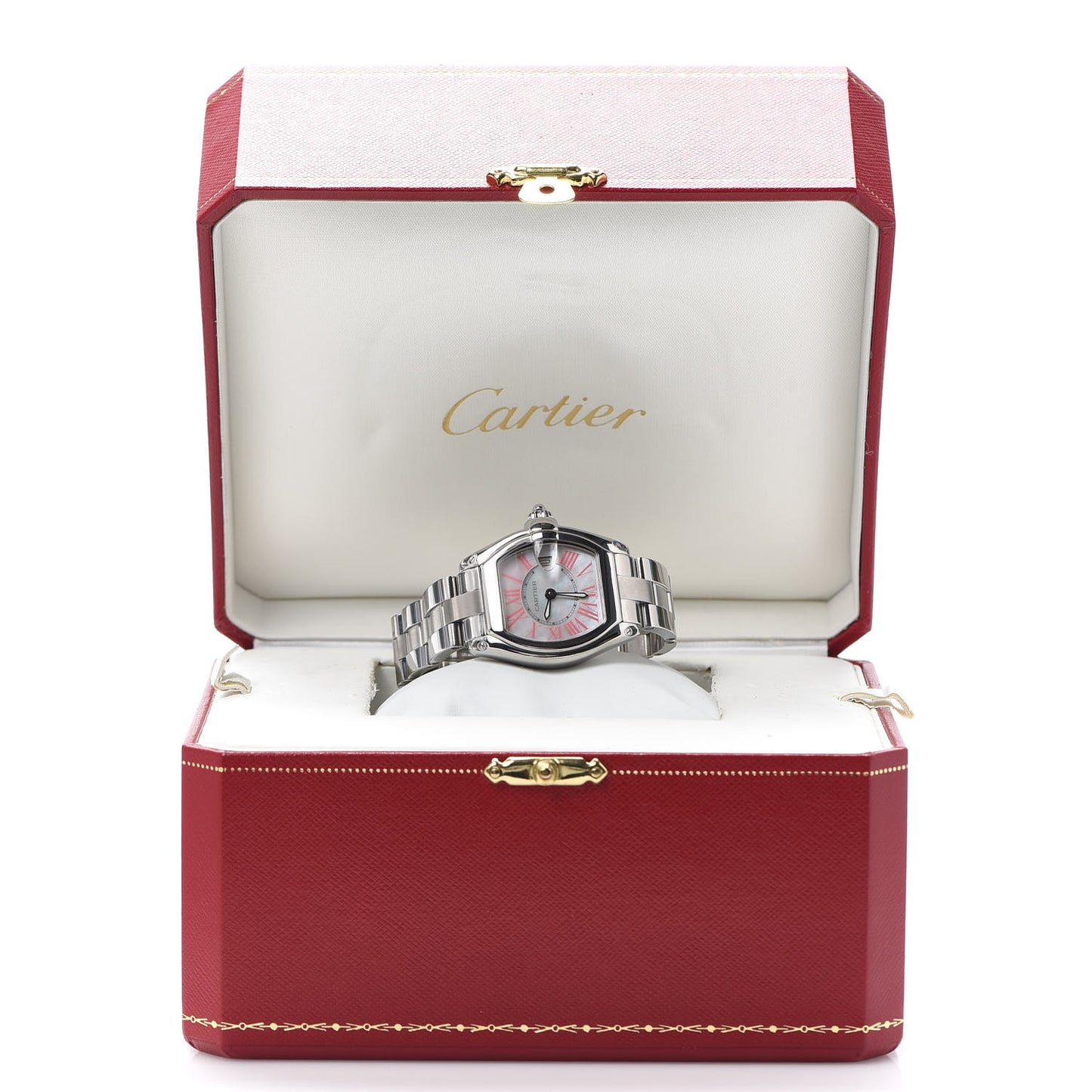 Stainless Steel Mother of Pearl 31mm Roadster Quartz Watch Pink