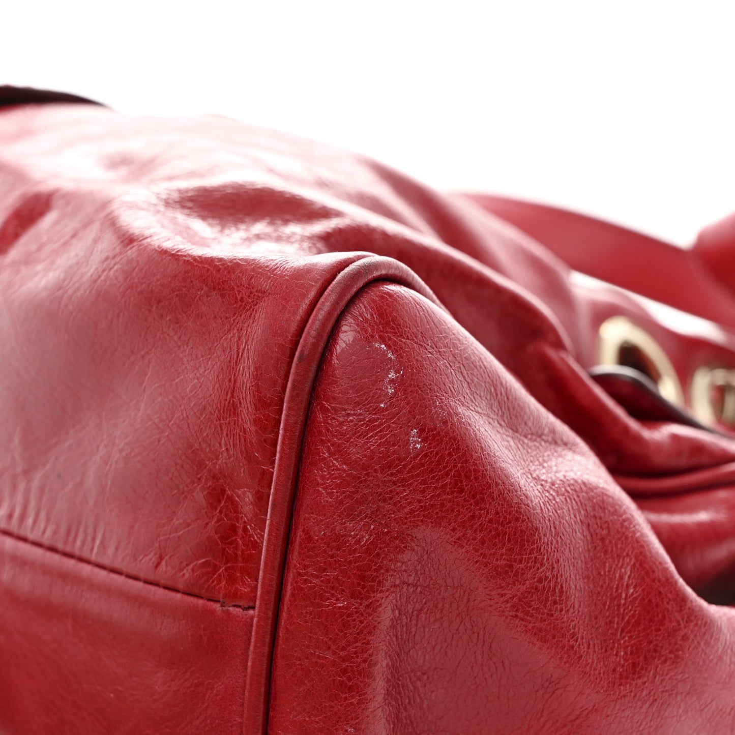 Calfskin Ramona Tote Red