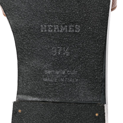 Hermes Epsom Oran Sandals 37.5 Naturel 8 of 14