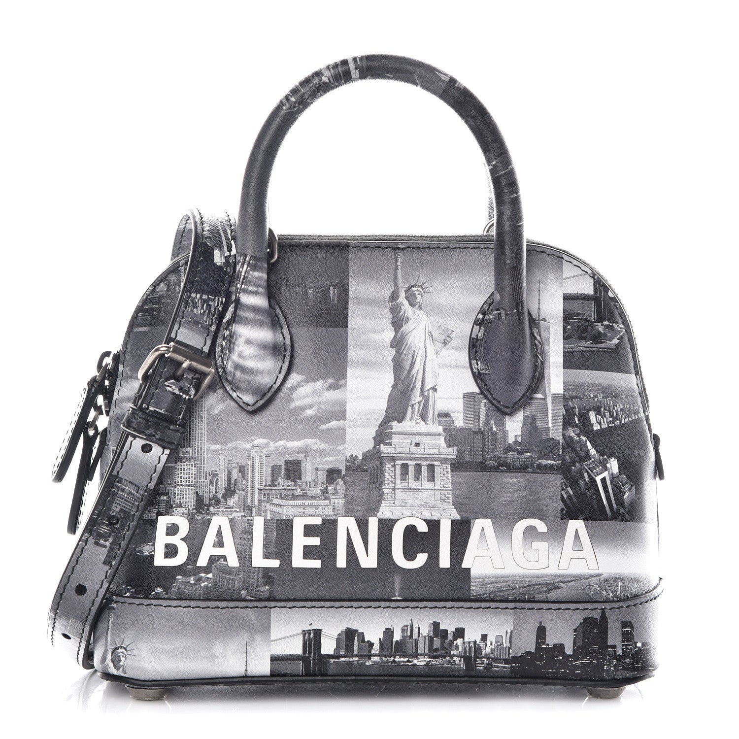Balenciaga Calfskin New York Skyline XXS Ville Top Handle Bag Black 1 of 10