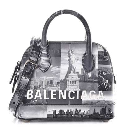 Balenciaga Calfskin New York Skyline XXS Ville Top Handle Bag Black 1 of 10