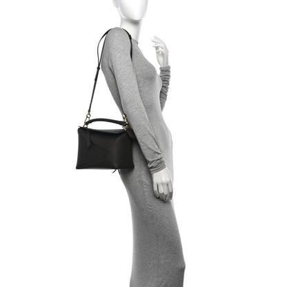 Loewe Soft Grained Calfskin Small Puzzle Edge Bag Dark Grey 2 of 10