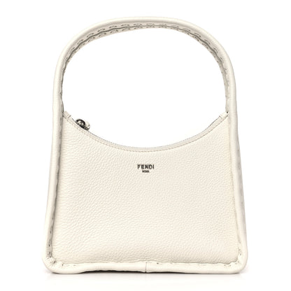 Fendi Cuoio Roma Sellerissima Nappa Sintetica Tape Stitch Mini Fendessence Shoulder Bag White 1 of 8