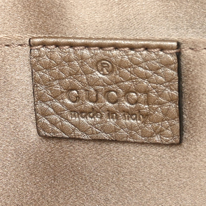 Gucci Metallic Pebbled Calfskin Tassel Clutch Pewter 5 of 10