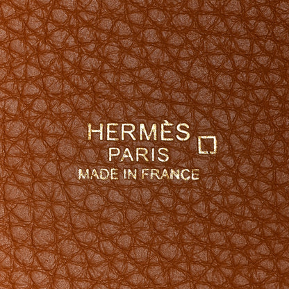 Hermes Taurillon Clemence Matte Alligator Picotin Lock Touch 18 PM Gold 5 of 9