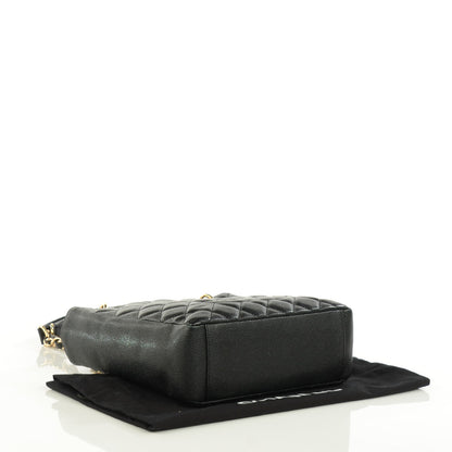 Chanel Caviar Quilted Petit Shopping Tote PST Black 5 of 9