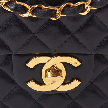 Chanel Lambskin Quilted XL Jumbo Single Flap Black 8 of 10