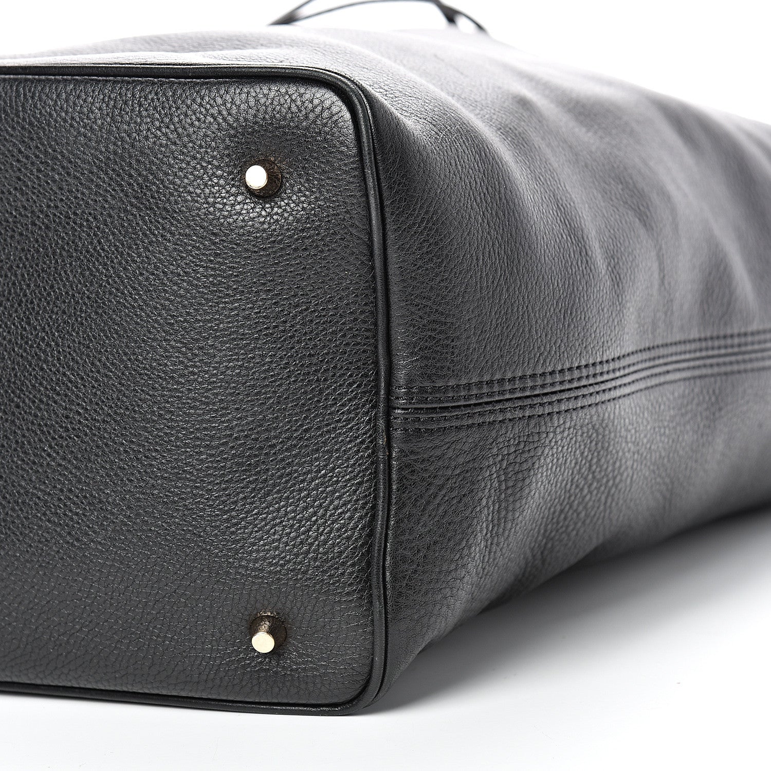 Burberry Grainy Calfskin Medium Check Ashby Hobo Black 10 of 11