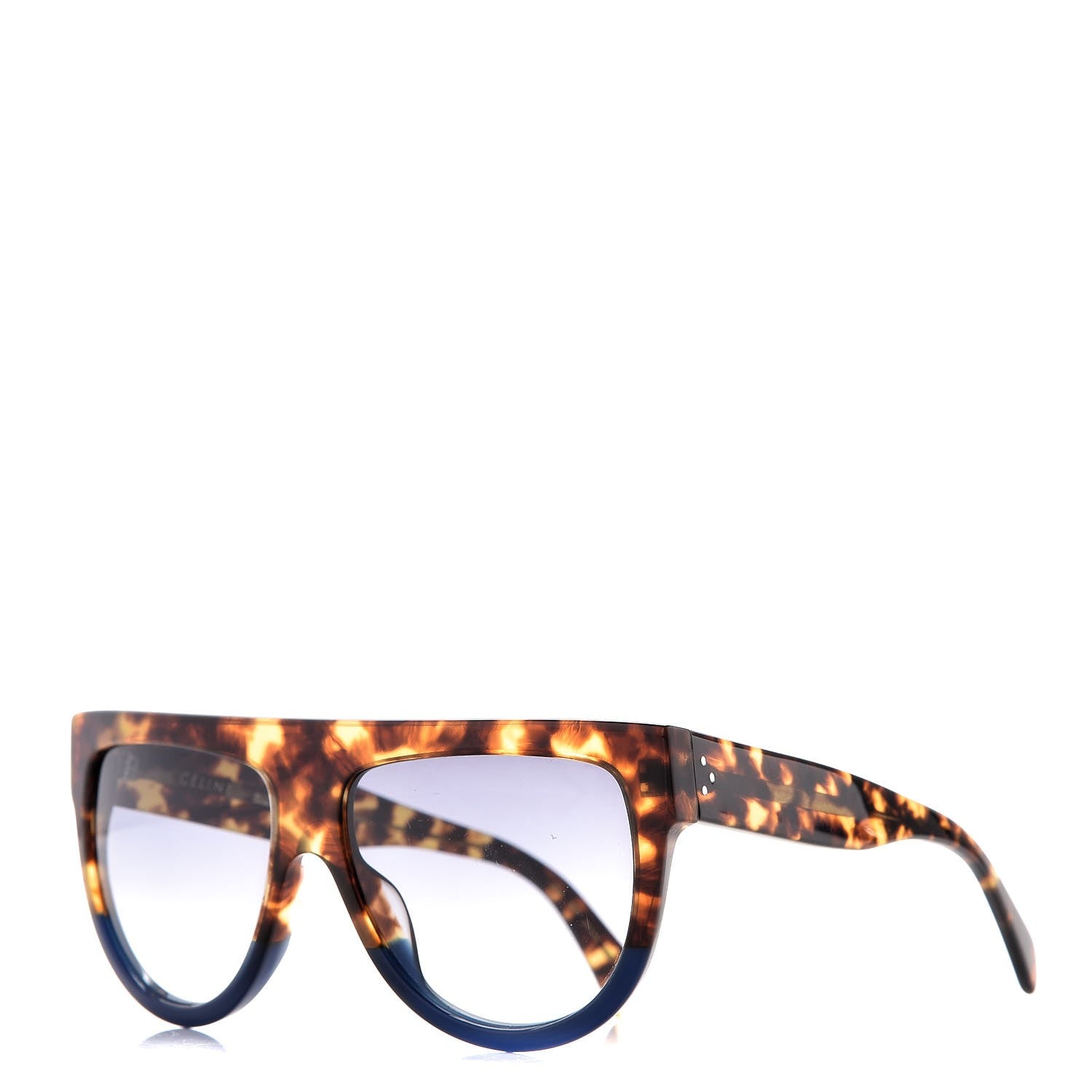 Celine Shadow Sunglasses CL 41026/S Havana Blue 1 of 7