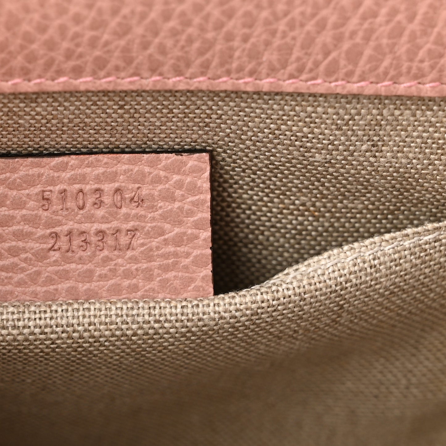 Dollar Calfskin Small Interlocking G Shoulder Bag Soft Pink