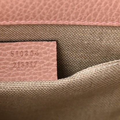 Gucci Dollar Calfskin Small Interlocking G Shoulder Bag Soft Pink 7 of 10