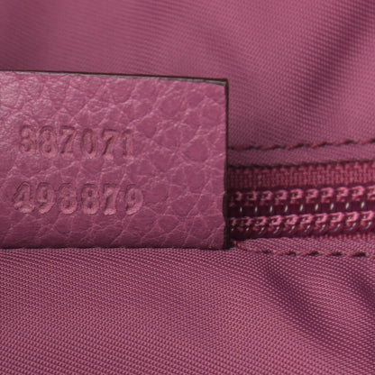 Gucci Nylon Monogram Dollar Calfskin Medium Light Double Buckle Backpack Peonia Flower 7 of 12