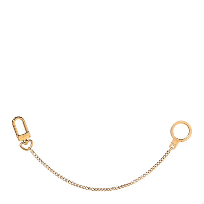 Louis Vuitton Metal Pochette Extender Key Ring Chain Gold 1 of 4
