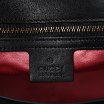 Gucci Velvet Matelasse Medium GG Marmont Shoulder Bag Black 6 of 7