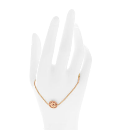 Christian Dior 18K Rose Gold Diamond Pink Opal Rose Des Vents Bracelet 2 of 7