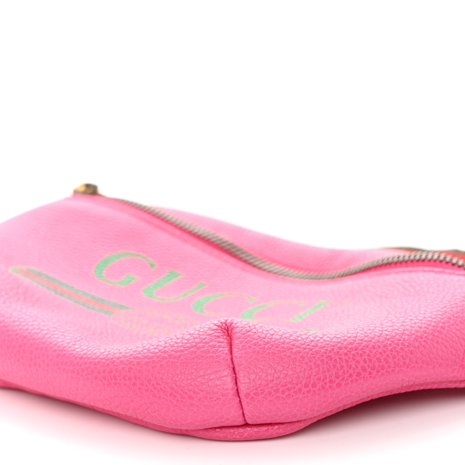 Gucci Grained Calfskin Small Logo Belt Bag Box Pink Green 11 of 11