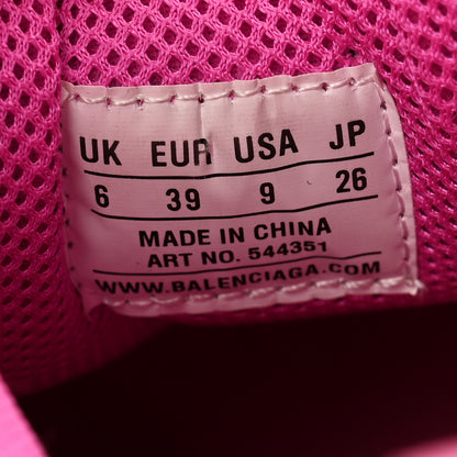 Balenciaga Fabric Mesh Clear Sole Fluo Womens Triple S Sneakers 39 Pink 8 of 11