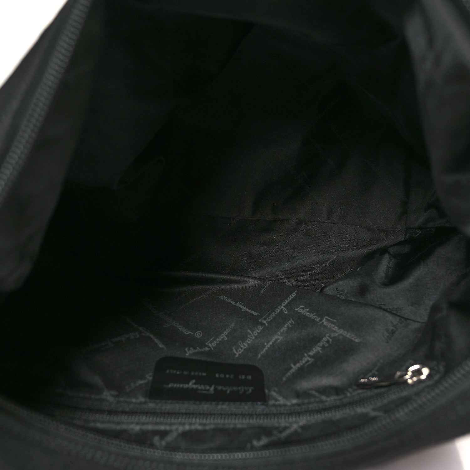 Salvatore Ferragamo Canvas Vara Shoulder Bag Black 5 of 10