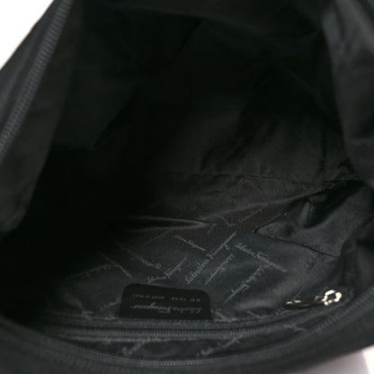 Salvatore Ferragamo Canvas Vara Shoulder Bag Black 5 of 10