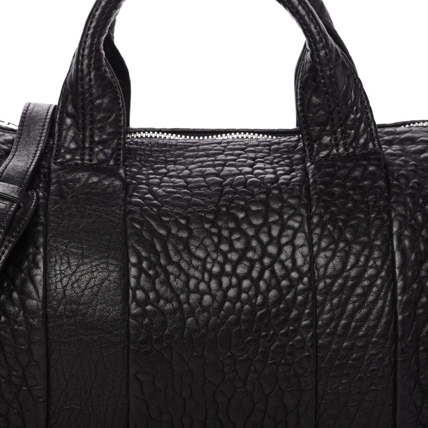 Pebbled Lambskin Rocco Black Nickel Hardware