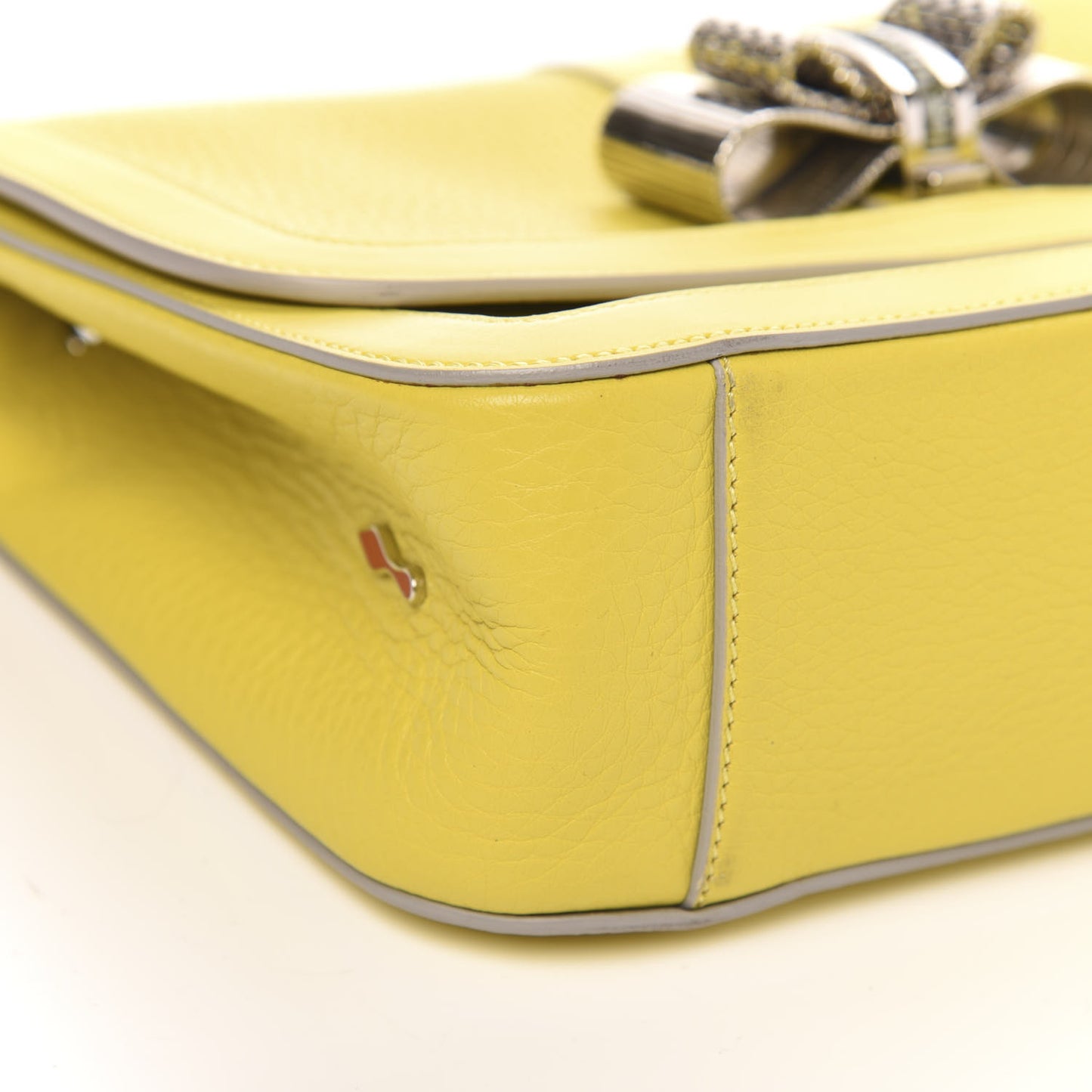 Calfskin Small Sweet Charity Shoulder Bag Mimosa