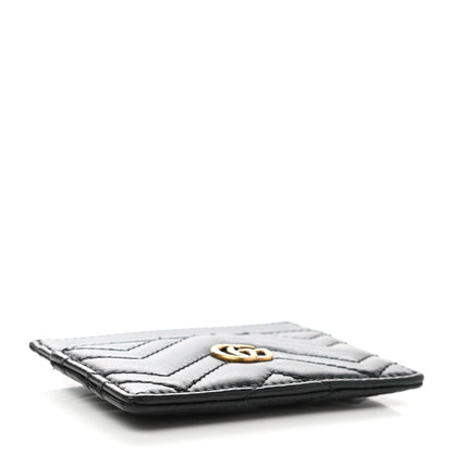 Gucci Calfskin Matelasse GG Marmont Card Holder Black 4 of 6
