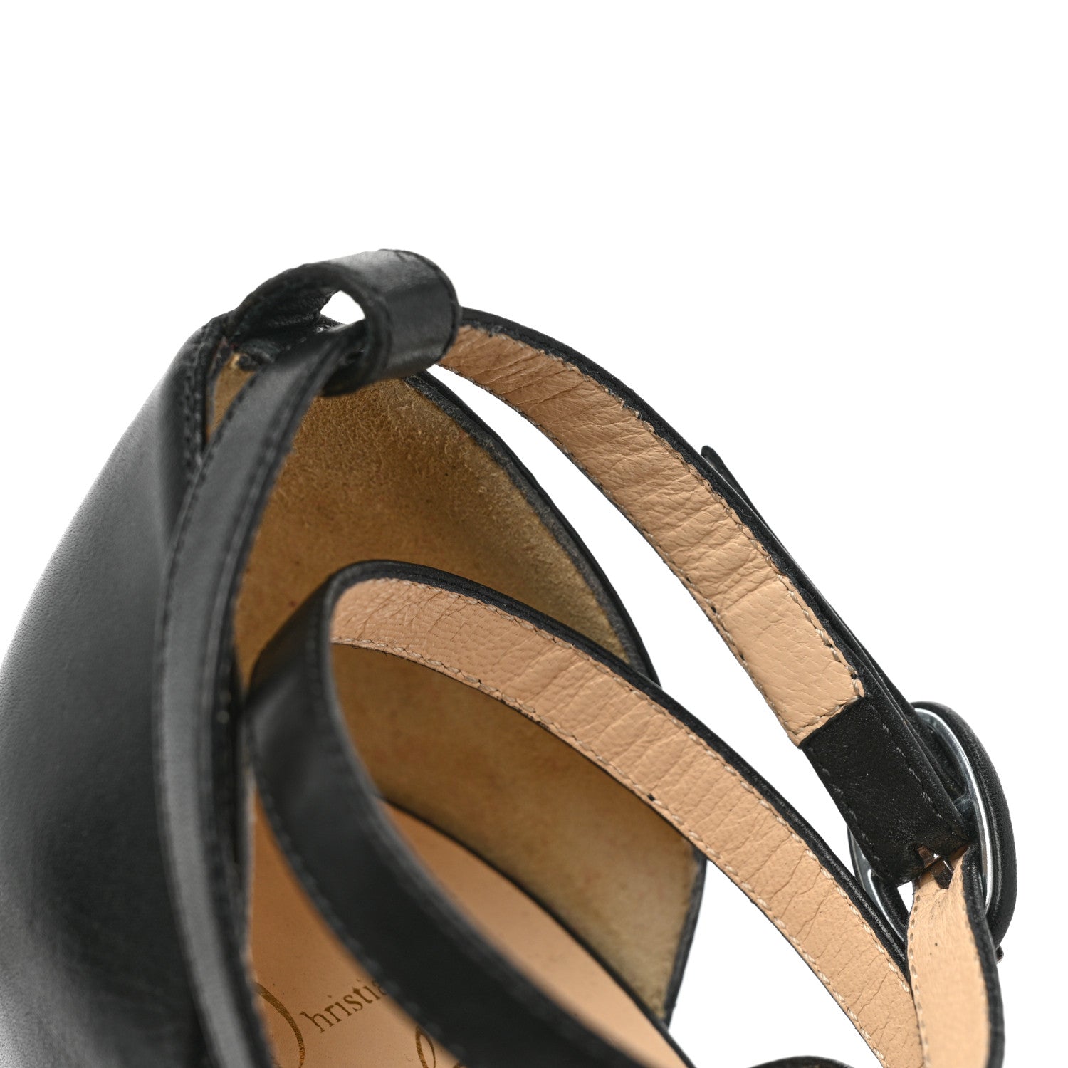 Christian Louboutin Nappa Loubi Bee Alta 130 Sandals 36 Black 8 of 8