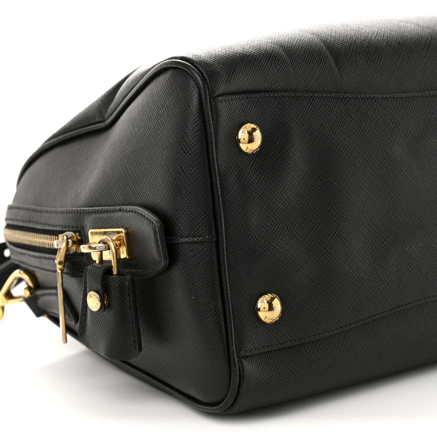 Saffiano Lux Bowler Black