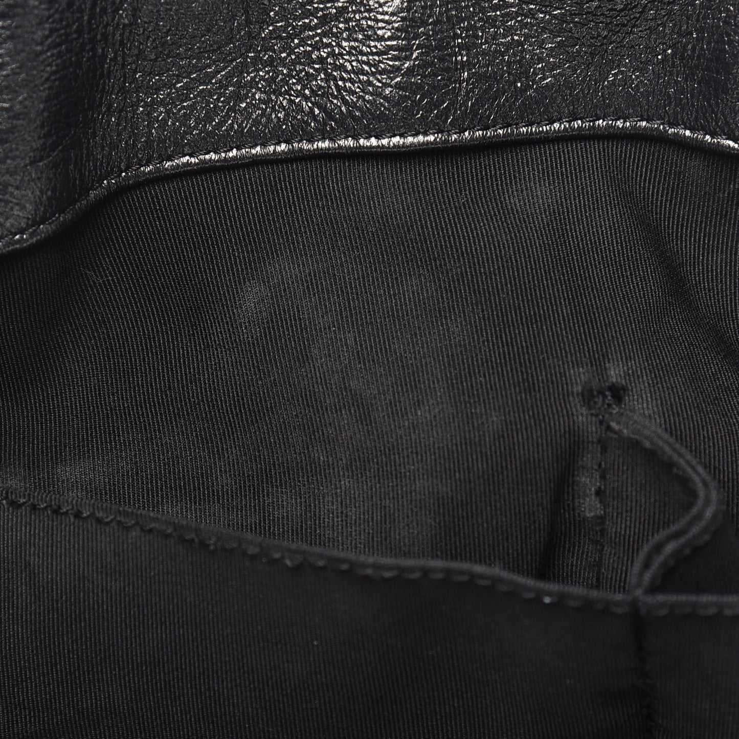 Metallic Crackled Calfskin Quilted Large Big Bang Hobo Black