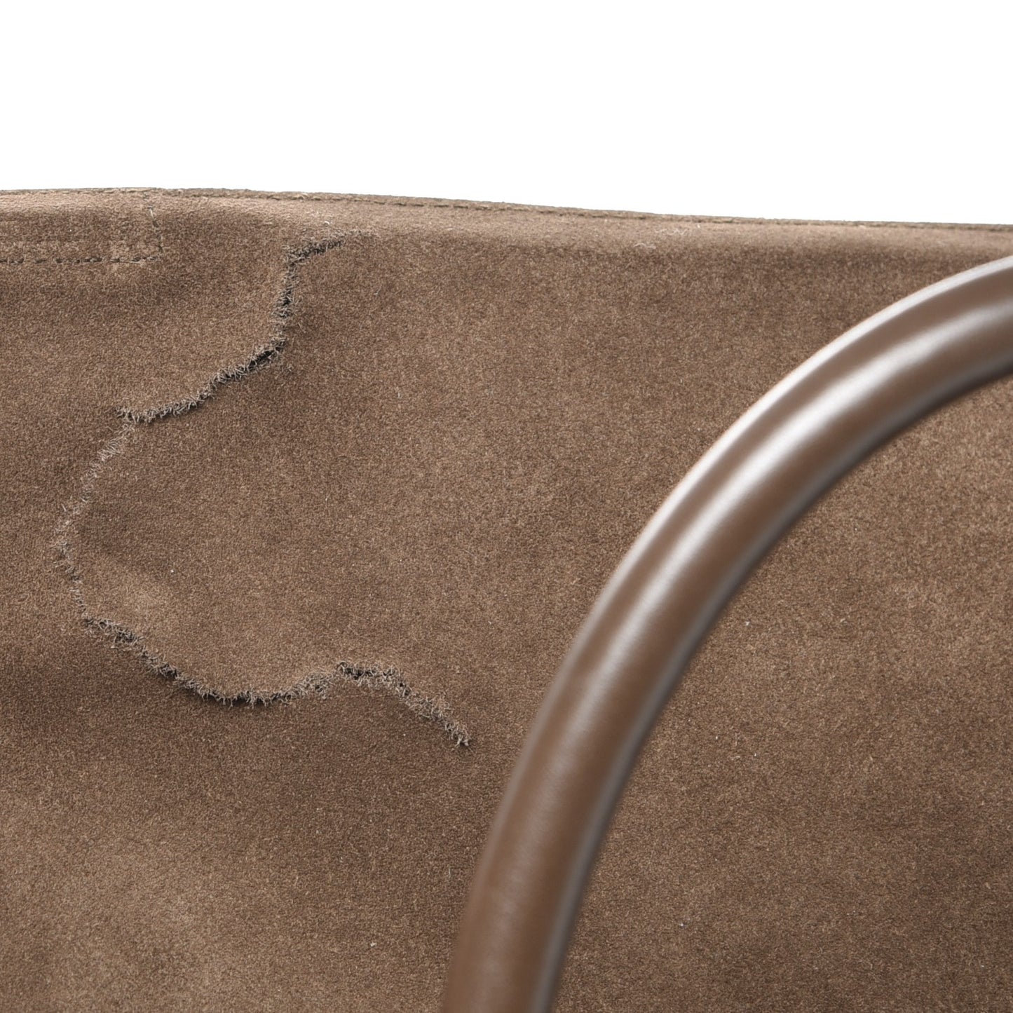 Suede Large Sac De Jour Carryall Military Brown