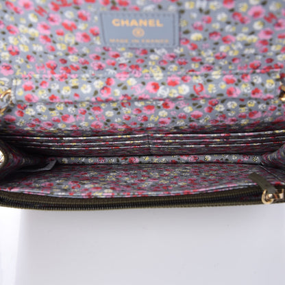 Chanel Canvas Quilted Coco Cuba Charms Wallet On Chain WOC Khaki 5 of 8