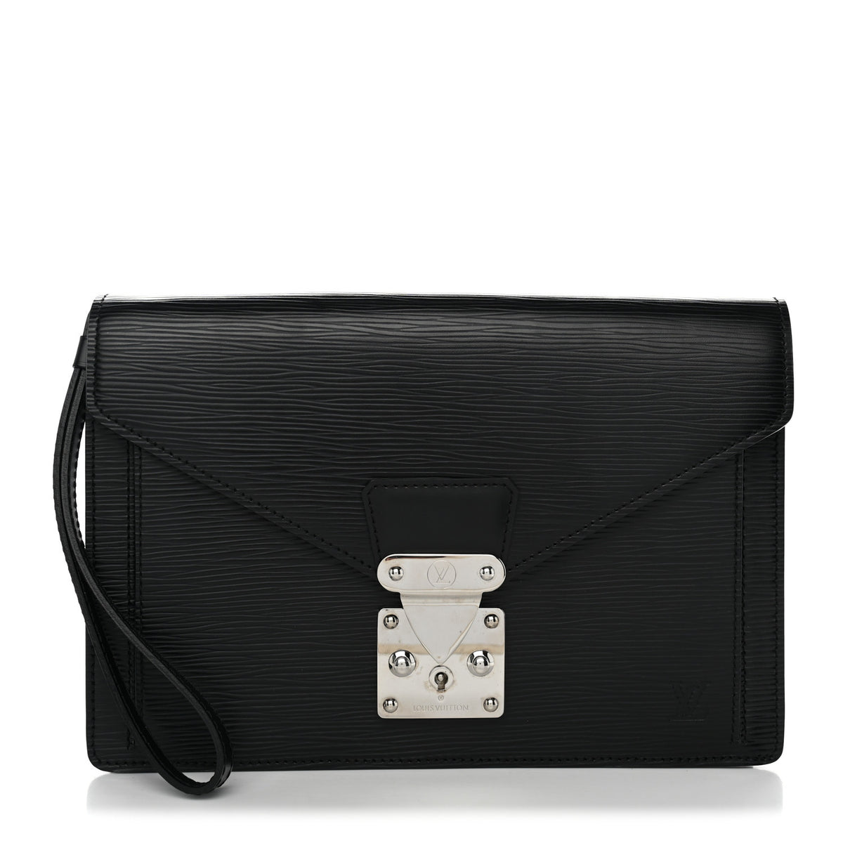 Louis Vuitton Epi Pochette Sellier Dragonne Clutch Black 1 of 8