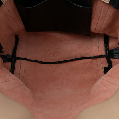 Chloe Sheepskin Small Alison East West Tote Pink Black 5 of 17