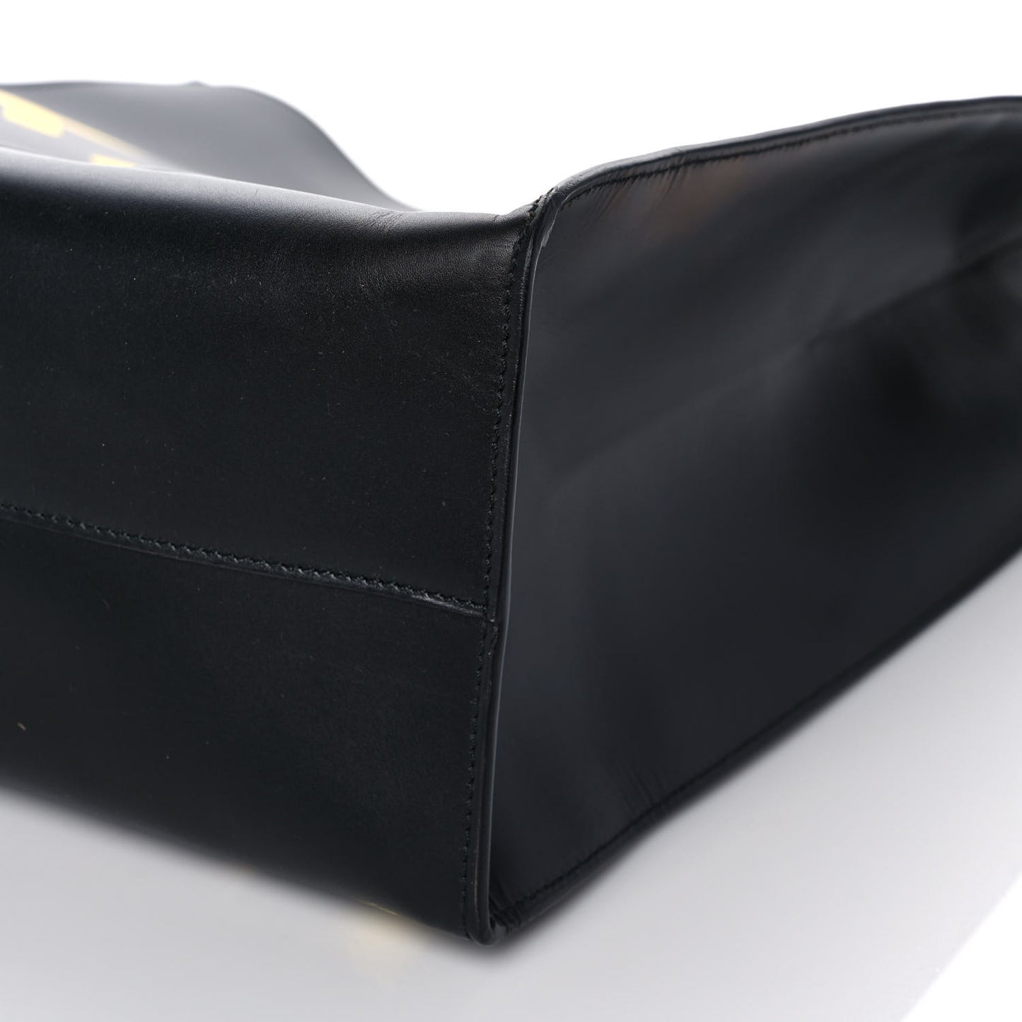Calfskin GucciGhost Real Large XL Tote Black Yellow