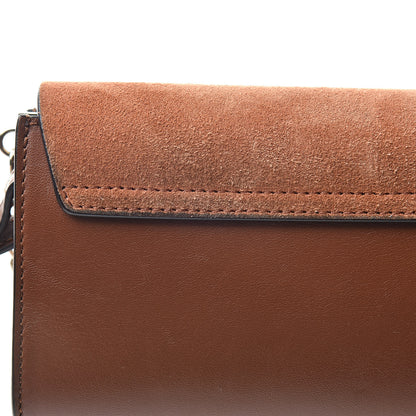 Chloe Suede Calfskin Mini Faye Shoulder Bag Tobacco 11 of 12