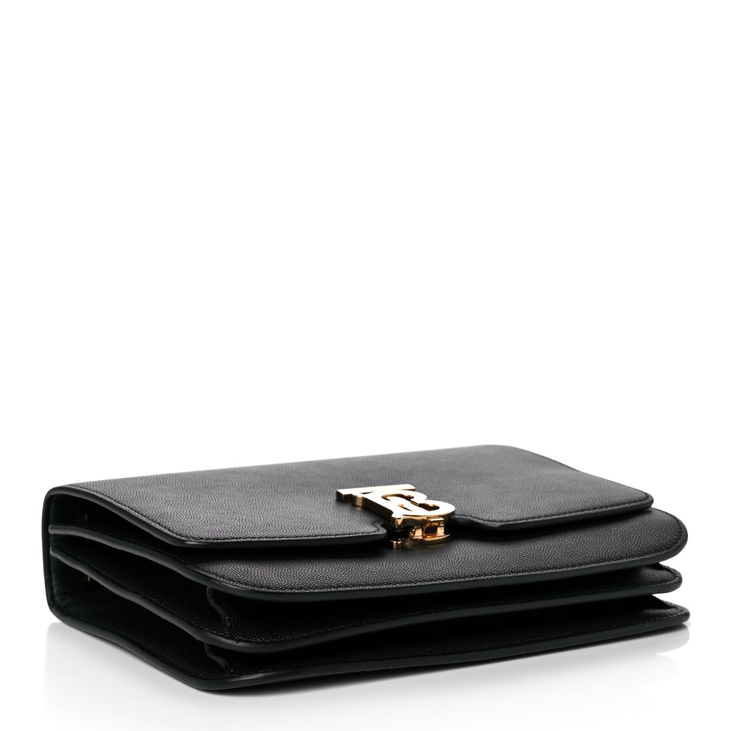 Grained Calfskin Medium TB Bag Black