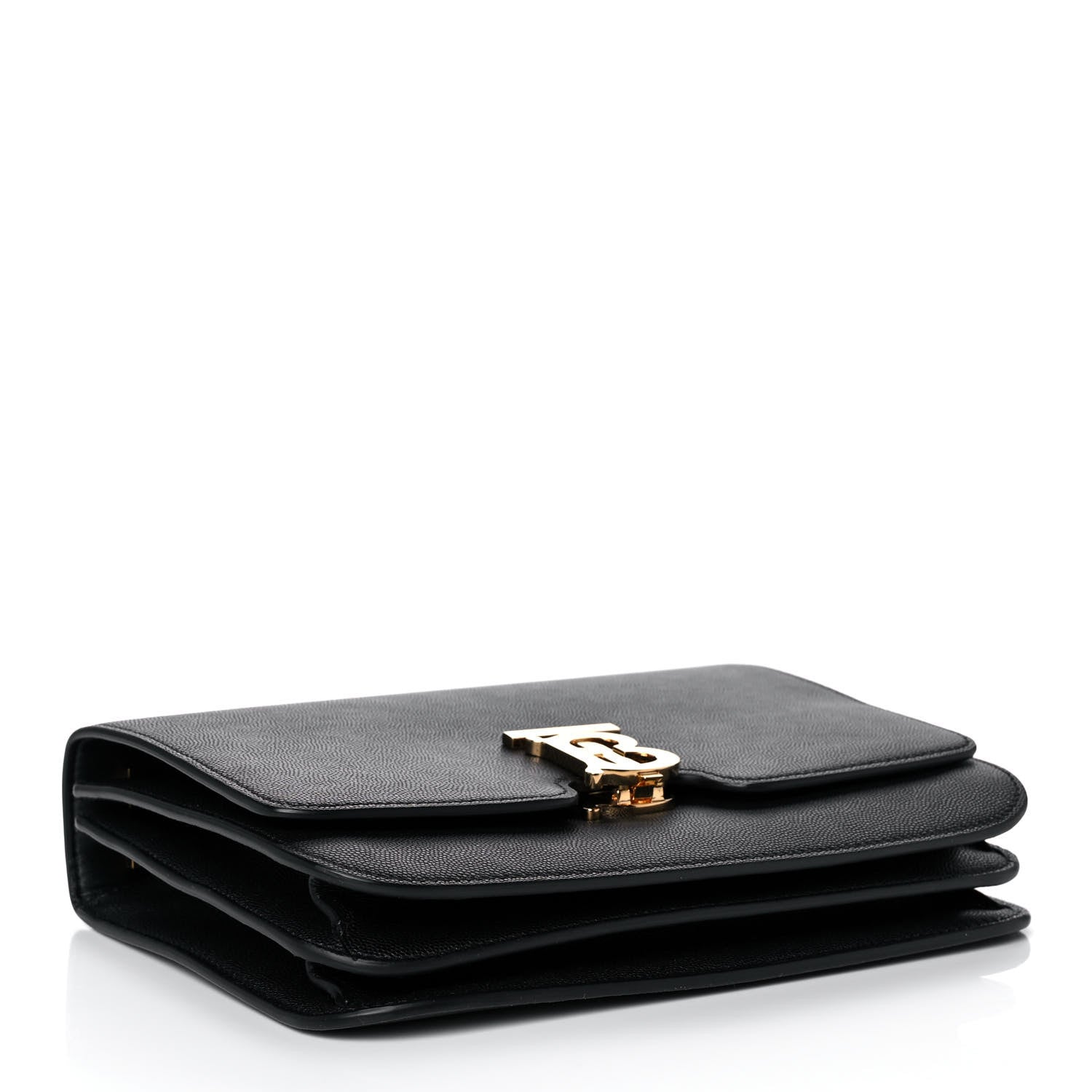 Burberry Grained Calfskin Medium TB Bag Black 4 of 12