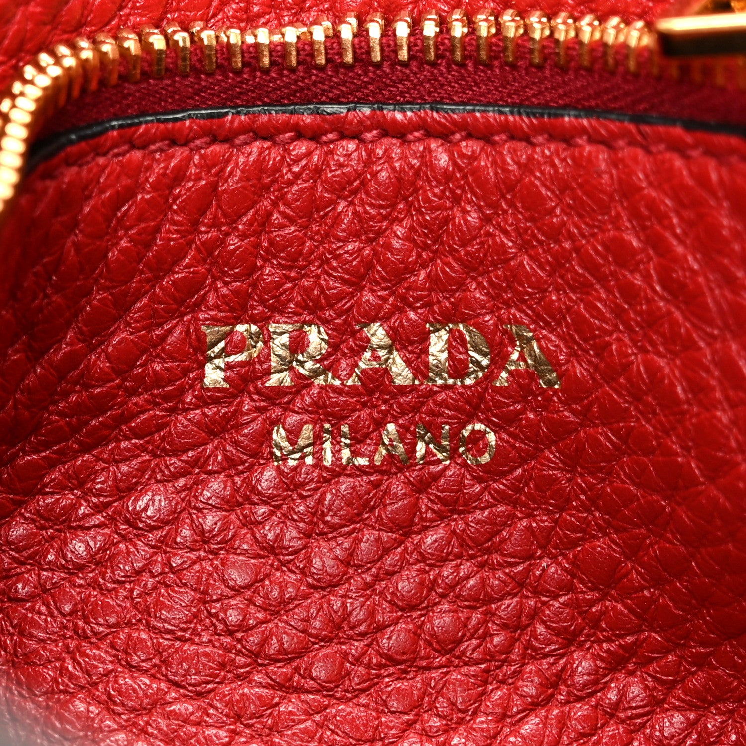 Prada Vitello Daino Flap Crossbody Rosso 7 of 10