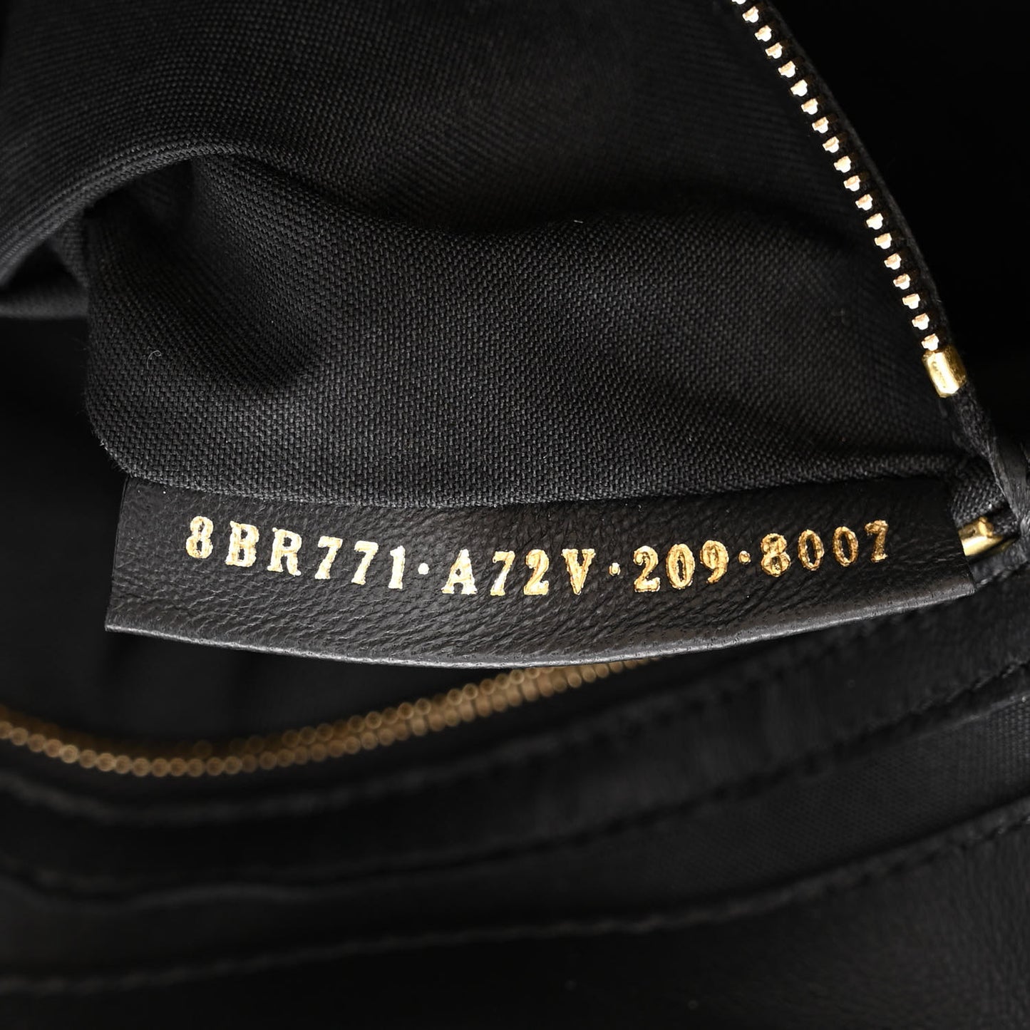 Nappa FF 1974 Embossed Large Baguette Black