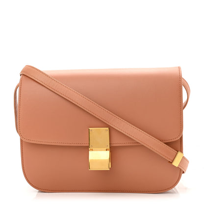 Celine Box Calfskin Medium Classic Box Flap Bag Nude 1 of 21